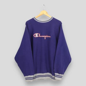 Vintage 90s Champion Reverse Weave Purple Sweatshirt XLarge Champion Script Logo Embroidered Champion Pullover College Champion Sweater XL