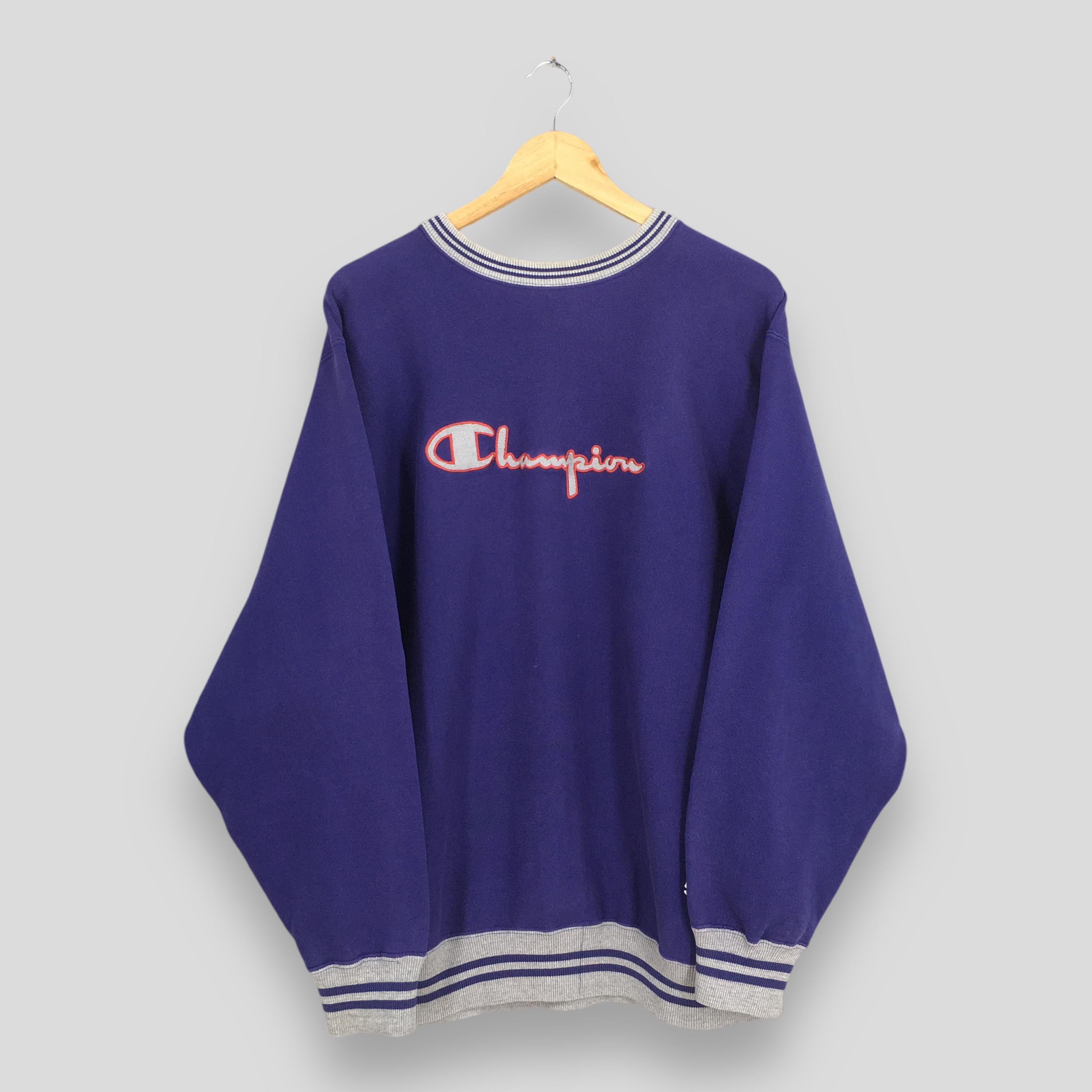 Vintage 90s Champion Reverse Weave Purple Sweatshirt Xlarge