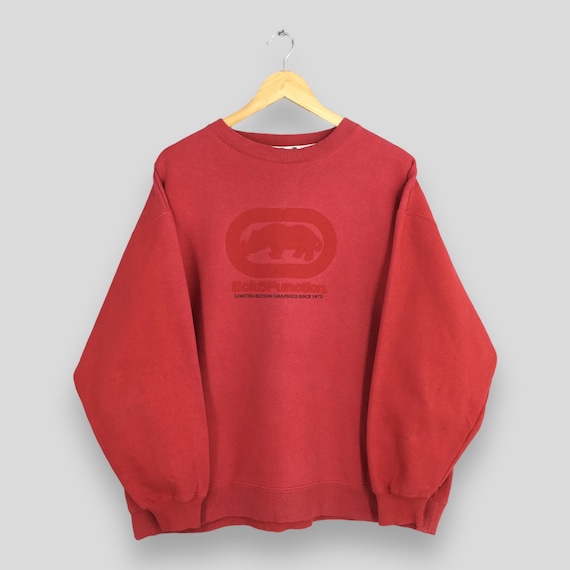 90s ECKO FUNCTION セットアップ ナイロン【XL】レッド Ecko unltd エコーアンリミテッド メンズ ナイロンジャケット