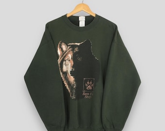 Vintage Artisans Sunschein Designs Deer Animal Sweatshirt Xlarge