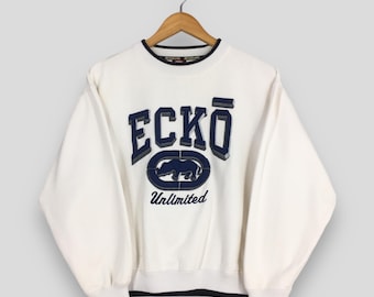 Vintage 90s Ecko Function Red Sweatshirt Medium Ecko Unlimited 