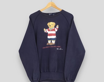 【希少品】90s’ POLO BEAR by RALPH LAUREN （L） vintage polo bear ralph lauren sweater bear long sleeve t