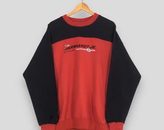 Vintage 90s Dale Earnhardt Jr NASCAR Red Sweatshirt XLarge Dale Earnhardt Nascar Driver Crewneck Dale Jr 8 Racing Nhra Chase Sweater Size XL