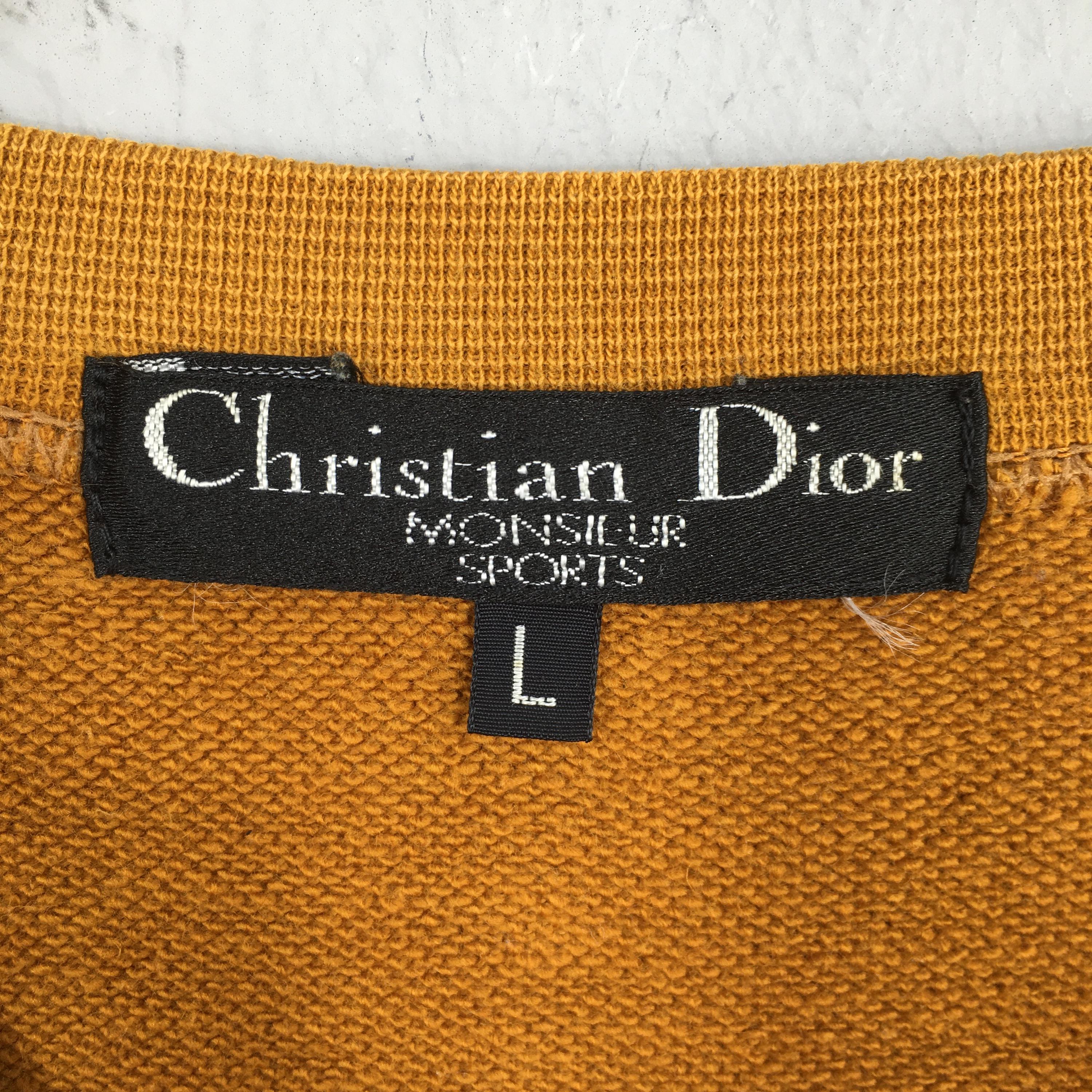 Vintage 90s Christian Dior Monsieur Multicolor Sweatshirt Large CD