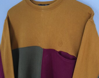 Vintage 90s Christian Dior Monsieur Multicolor Sweatshirt Large CD