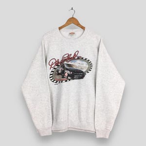 Vintage 90s Nascar Dale Earnhardt Jr Gray Sweatshirt XXLarge Nascar Chevy Racing Car Winston Cup Goodwrench Jumper Nascar Racing Sweater XXL