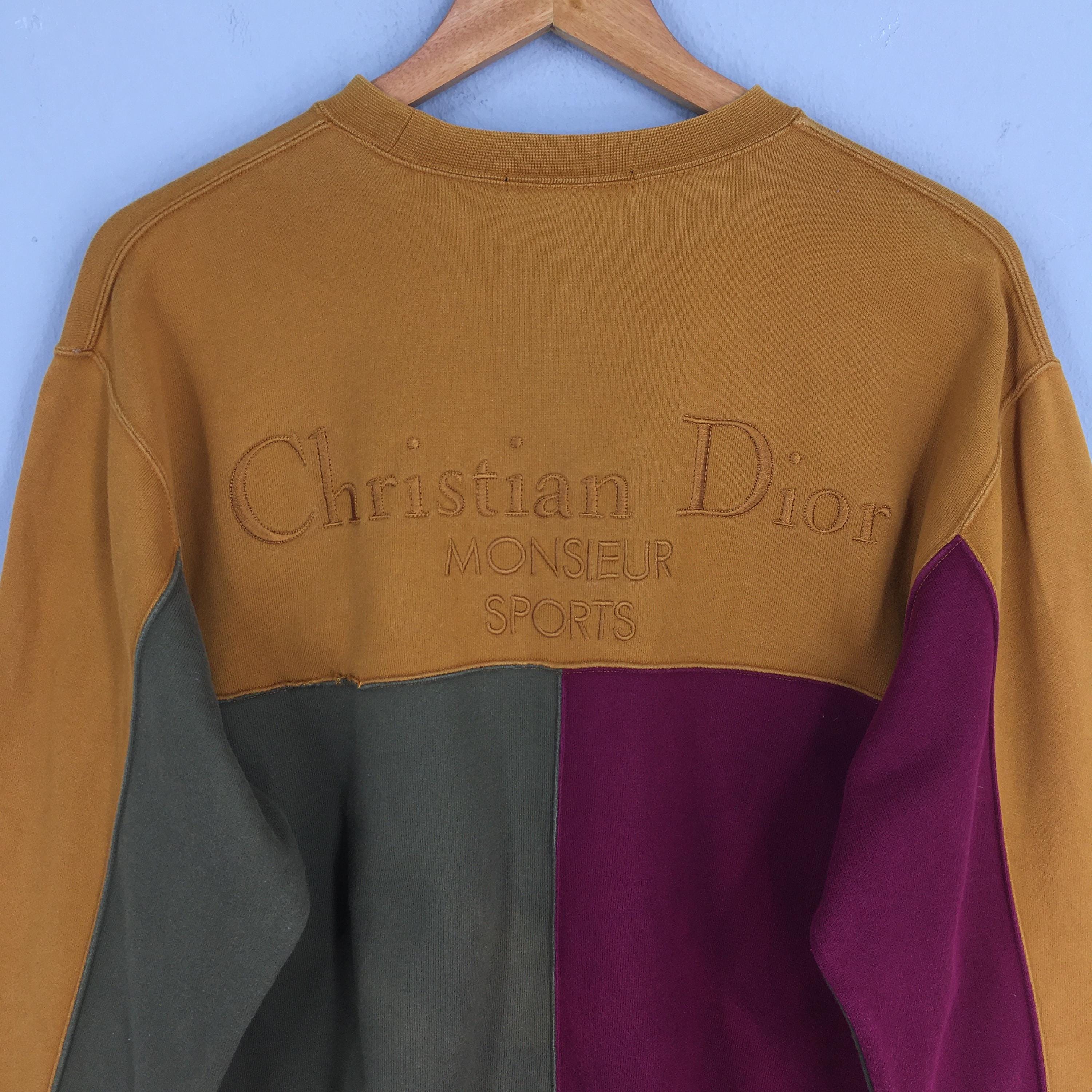 Vintage 90s Christian Dior Monsieur Multicolor Sweatshirt Large CD Vintage 90s Christian Dior Monsieur Multicolor Sweatshirt Large CD