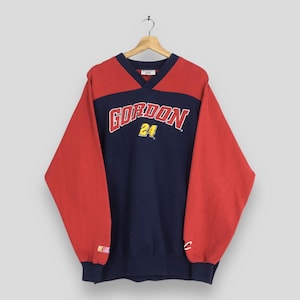 Moletom vintage dos anos 90 Chase Nascar Jeff Gordon 24, grande, carro de corrida Nascar, DuPont, suéter Jeff Gordon bordado com letras NHRA, tamanho G