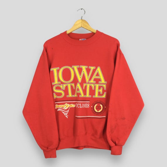 Vintage 90s Iowa State Cyclones NCAA Sweatshirt Large Iowa State Science and Technology Printed Crewneck Iowa State University Sweater L