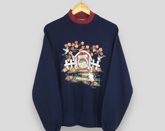 Vintage Artisans Sunschein Designs Deer Animal Sweatshirt Xlarge