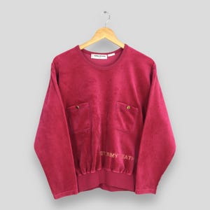 Vintage 1990s Sonia Rykiel Paris Sweatshirt Medium Sonia Rykiel French Designer Embroidered Jumper Sonia Paris Jumper Soft Velvet Sweater M