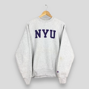 Vintage Champion New York University Sweatshirt Medium NYU Violets Athletic Printed Crewneck New York University Pullover NYU Sweater Size M