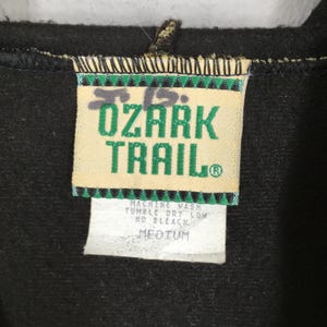 Vintage Mossy Oak Camo Hoodie Sweatshirt Medium Utomhus Kamouflage Äkta Träd Jakt Crewneck Skogskamouflage Tryckt Militär Dragkedja Tröja M bild 5