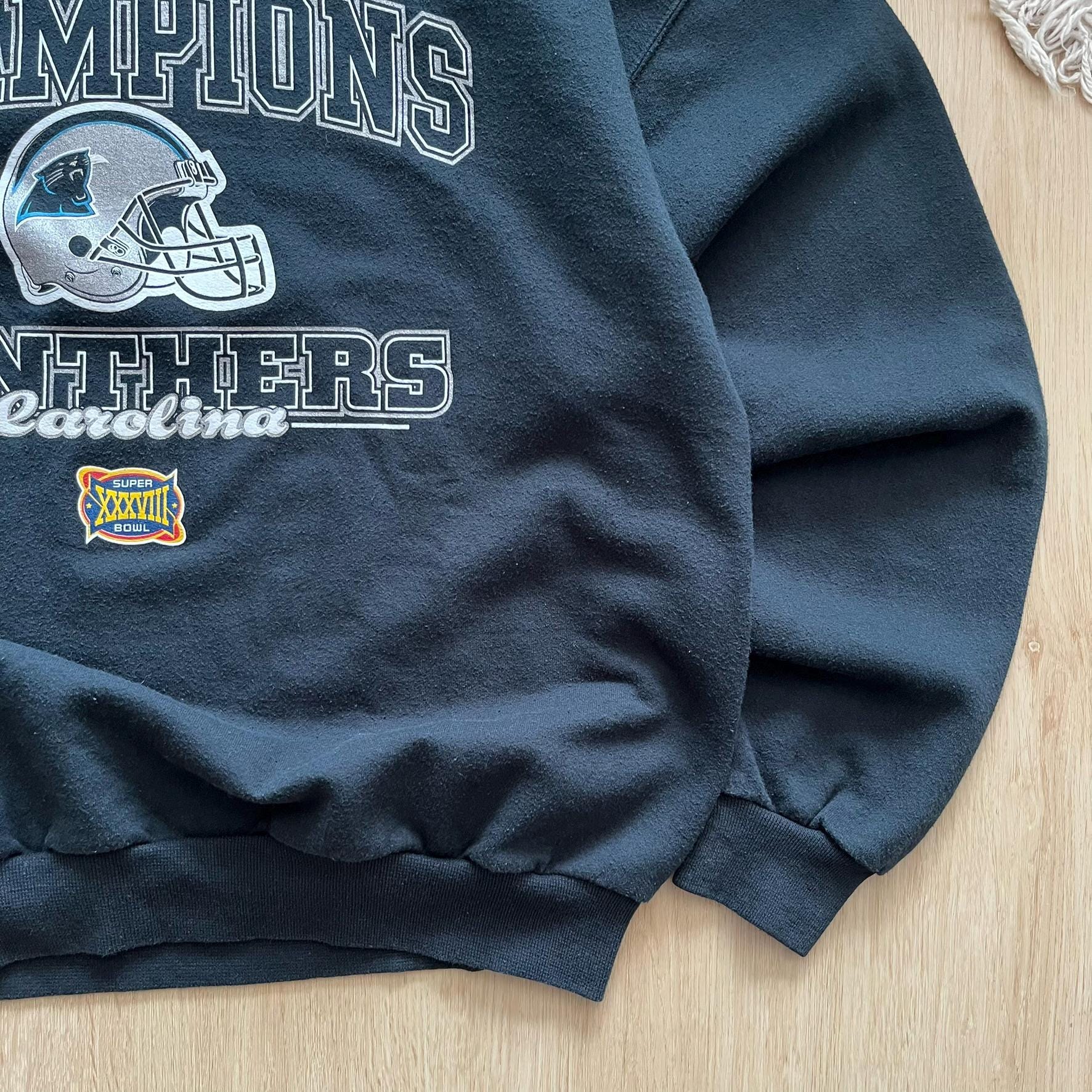 Vintage Carolina Panthers NFL Sweatshirt Large Carolina Panthers