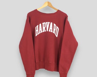 Vintage 1990s Harvard University Crimson Ivy League Embroidered