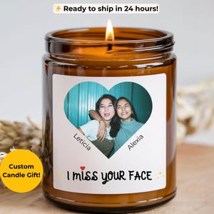 Personalized Best Friend Candle Gift, Custom Name Long Distance Friendship Candle, Birthday Unique BFF Gift Idea