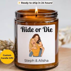 Custom Best Friend Candle Gift, Funny Personalized Soul Sister Birthday Candle, Work Bestie Unique Gift Idea