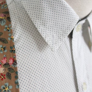 Taupe and Floral Suspenders image 9
