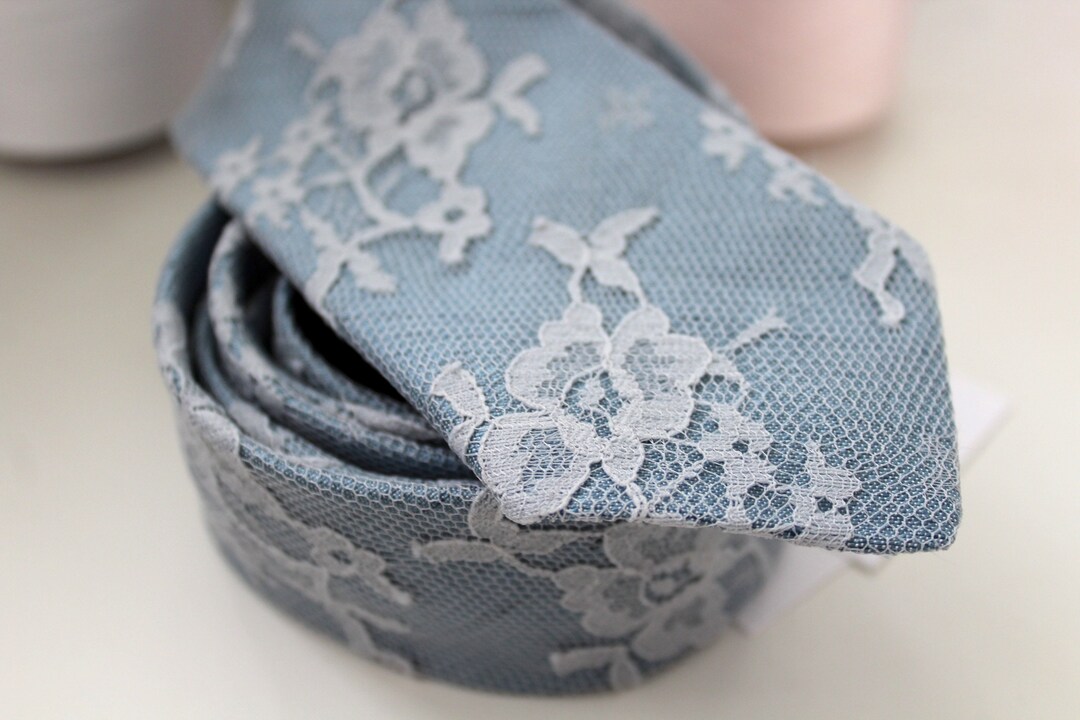 dusty blue necktie