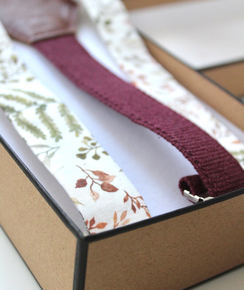 Taupe and Floral Suspenders image 10