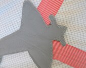 Candy Striped Suspenders With Airplane Back