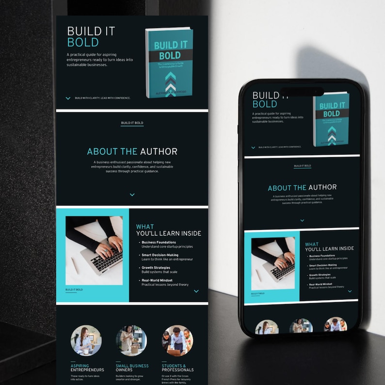 Amazon A Plus Content Canva Template for Business Book KDP, Editable A ...
