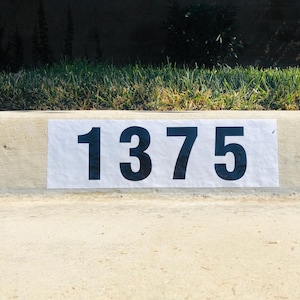 Curb Number Decals - Basic