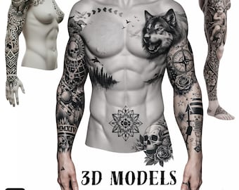Procreate 3D models for Tattoos Artist & Anatomy