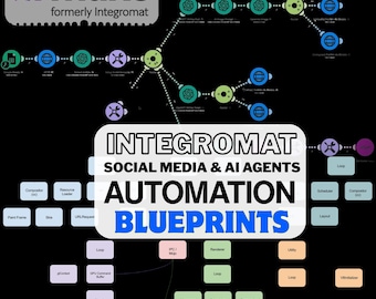 Make (Integromat) Blueprints Pack – Automation Workflows for Social Media, AI Agents, Business, Email, CRM & Productivity