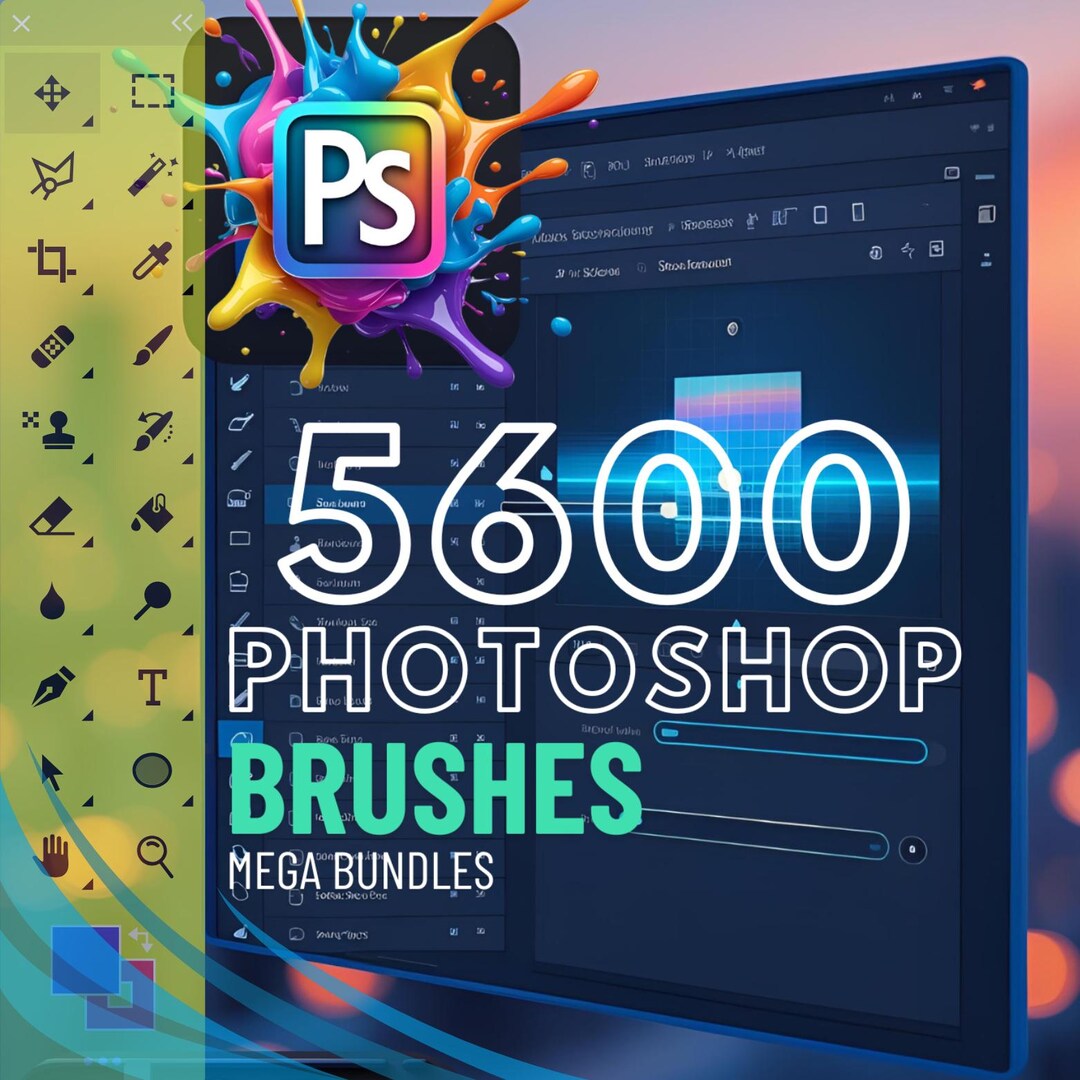 5600+ Photoshop Brushes Mega Bundle - Texturen, Aquarell, Grunge, Rauch ...