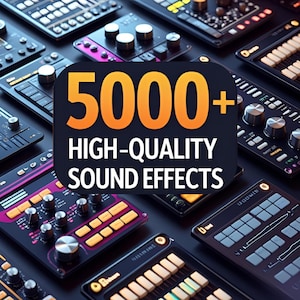 5000+ Sound Effects Library – All-in-One SFX Bundle for Filmmakers, Game Developers, YouTubers, Podcasters & Content Creators