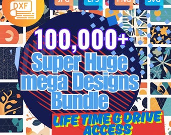 100,000+ Mega Graphic Design Bundle | SVG, Png, Dxf, JPG, EPS | Cricut & Silhouette Files for Crafters, Sublimation and Diy Projects