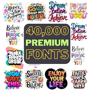 Plus de 40 000 polices de caractères premium | plus grande collection de polices | Polices payantes pour les créatifs, les créateurs et les artisans, les entrepreneurs et les particuliers