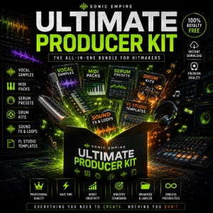 Kit de producción con más de 2000 sonidos / Muestras, presets para Serum, voces, MIDI, FL Studio, Ableton y Logic Pro. imagen 6
