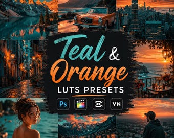 100+ Teal & Orange LUT Presets | Film Look Color Grading | LOG to Rec709 LUTs