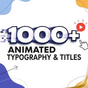 1000+ Animated Typography & Titles Templates for After Effects | Premiere Pro | Lower Thirds, Glitch, Fashion, Minimal, Logo | 4K Ready