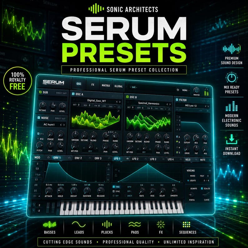 Kit de producción con más de 2000 sonidos / Muestras, presets para Serum, voces, MIDI, FL Studio, Ableton y Logic Pro. imagen 4