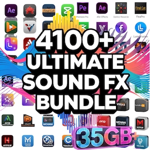 4100+ Sound Effects Bundle – Professional SFX Pack for Video Editors, Filmmakers, YouTubers, Game Developers & Content Creators