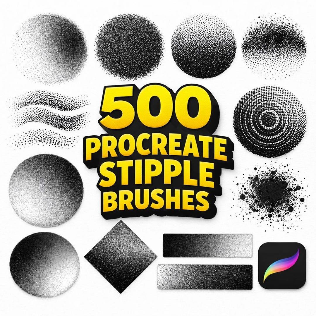 Procreate Stipple Shading Brushes for Tattoos & Illustration | Ultimate ...