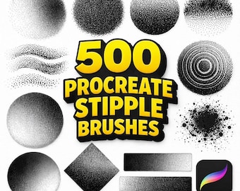 Procreate Stipple Shading Brushes for Tattoos & Illustration | Ultimate Pack, Stipple Studio and Hatch Techniques