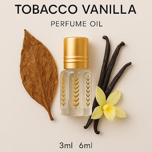 Tobacco Vanilla Perfume Oil | 3ml  6ml | Bold, Warm & Sweet | Unisex Fragrance | Alcohol-Free Attar | Long-Lasting Scent