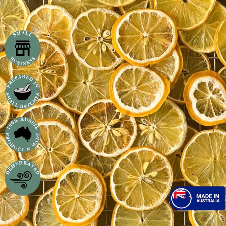 Dehydrated Lemon Slices for Cocktails | Dried Citrus Garnish (made in ...
