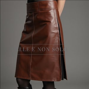 Genuine Leather Black Multi strap Gladiator Kilt