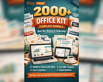 2000+ Office Kit Templates Bundle: Business Planners, Invoices, Resumes (Digital Download)