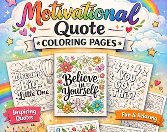 Motivational Quote Coloring Pages