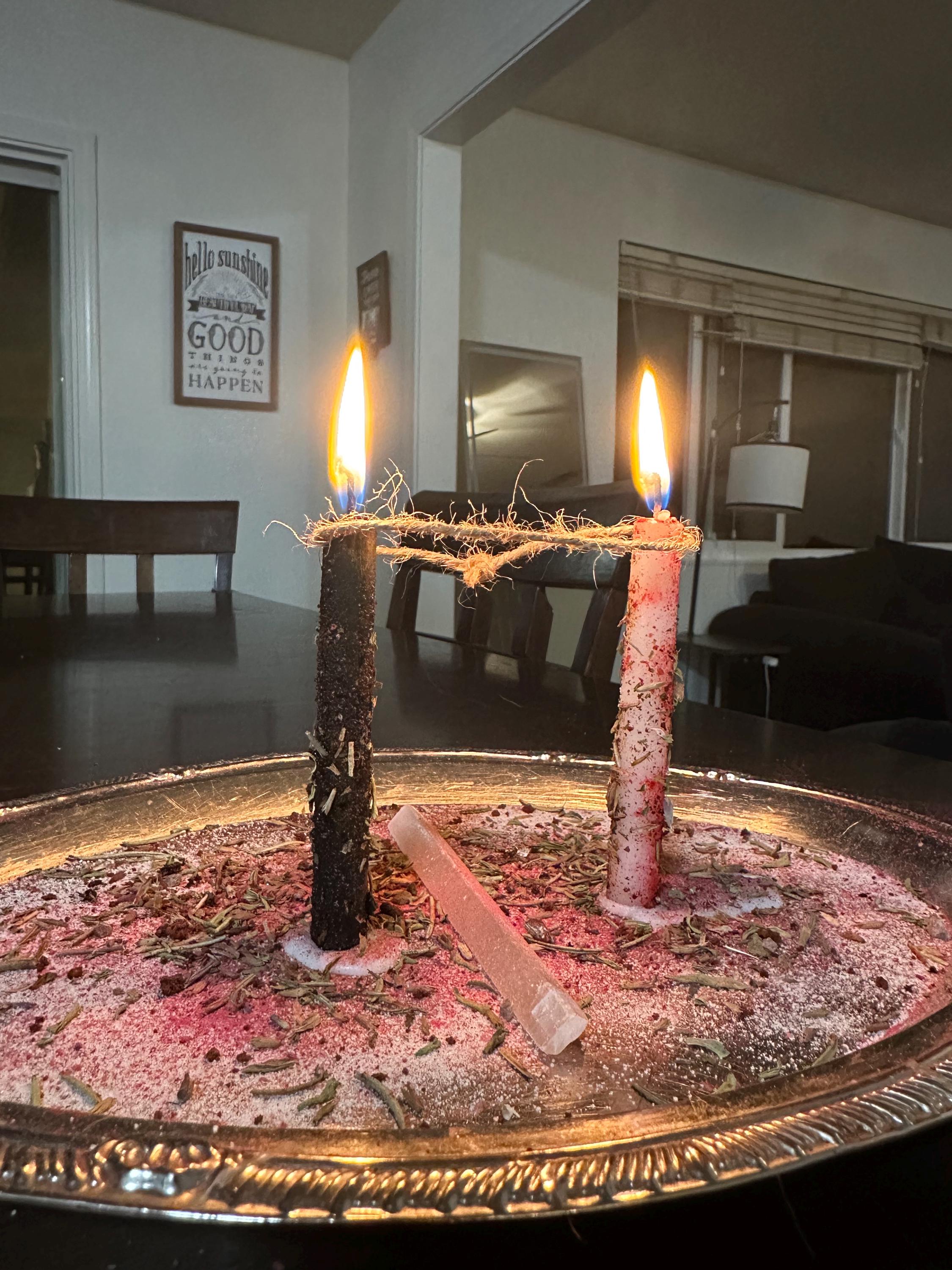 Cord Cutting Ritual Kit – Release and Cleanse With Black & White Candle ...