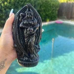 Lilith  Statue – Dark Goddess Figurine | 9” Handcrafted Sculpture in Black or Red| Witchcraft| Occult| Wicca| Altar decoration|Demonology