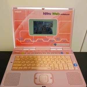 Vtech Nitro Web Notebook Learning tool Toy Laptop Pink School Subjects Educational development for kids