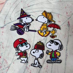 Snoopy Iron On Patch for Jackets Bag Handkerchief