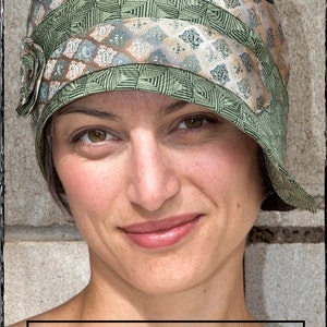 PDF Sewing Pattern and Tutorial for Necktie Cloche Hat for Women Instant Download